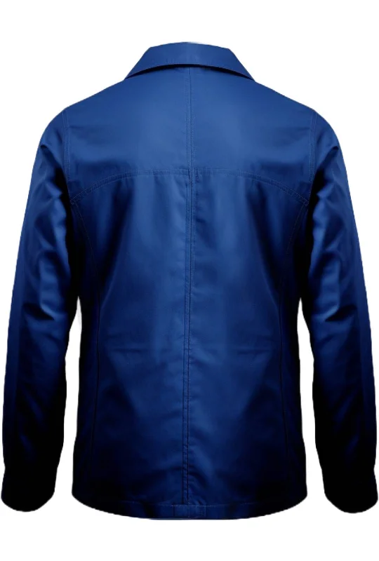 Blue Cotton Coat