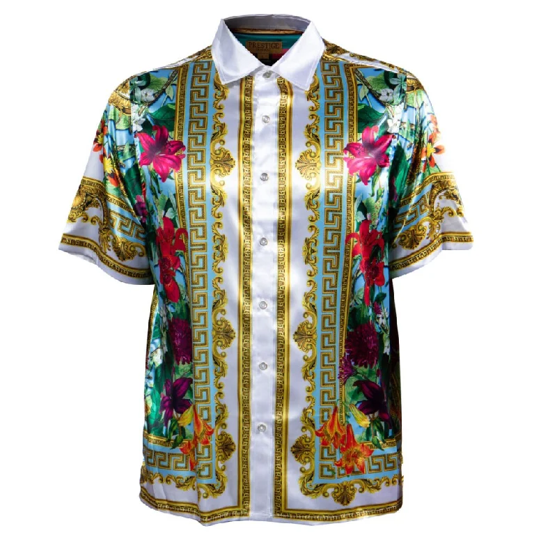 Prestige White Garden Royal Medusa Button Up Shirt