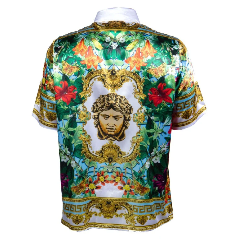 Prestige White Garden Royal Medusa Button Up Shirt