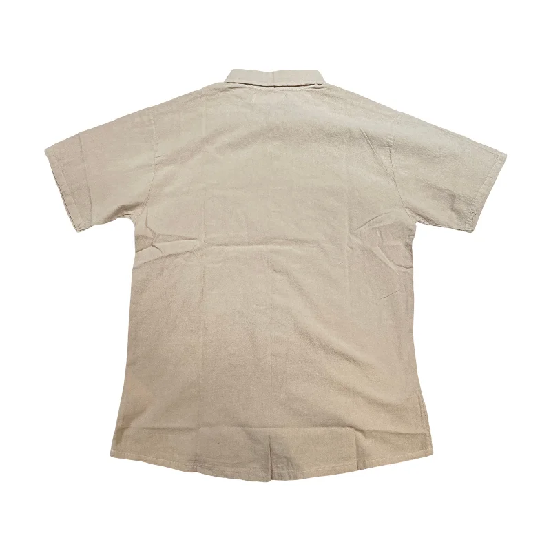 Seaspice White Double Pocket Peruvian Cotton Short Sleeve Shirt