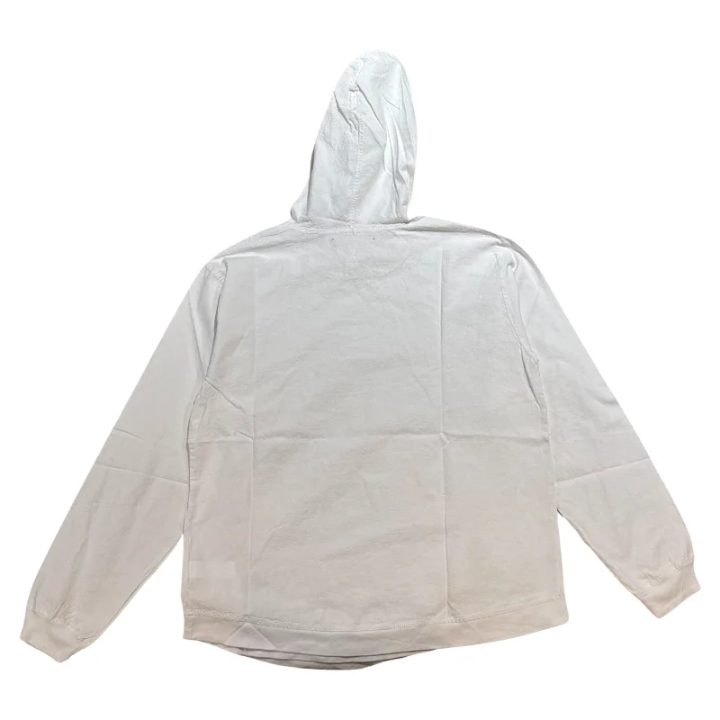 Seaspice White Peruvian Cotton Drawstring Hoodie