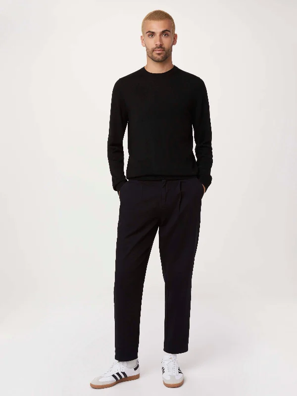 The Merino Crewneck Sweater in Black