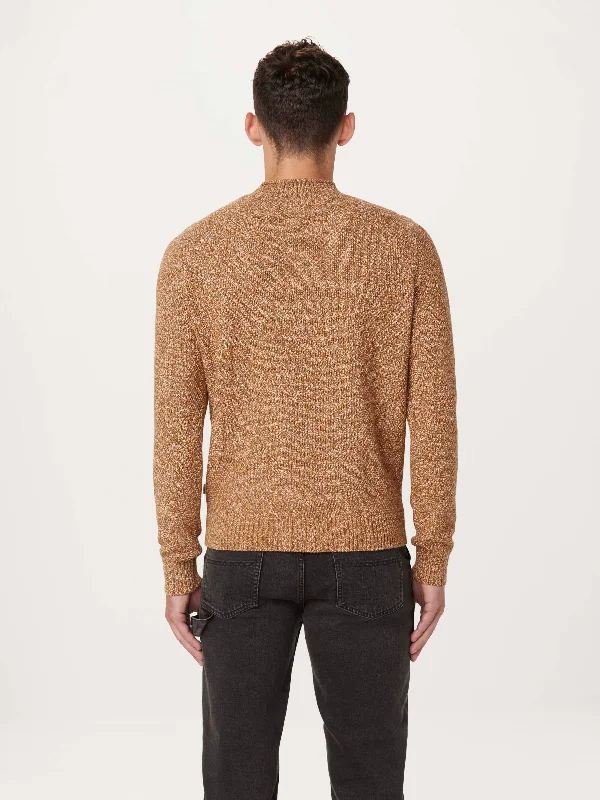 The Mock Neck Sweater in Pumpkin Spice