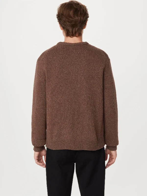 The Lambswool Sweater in Brown