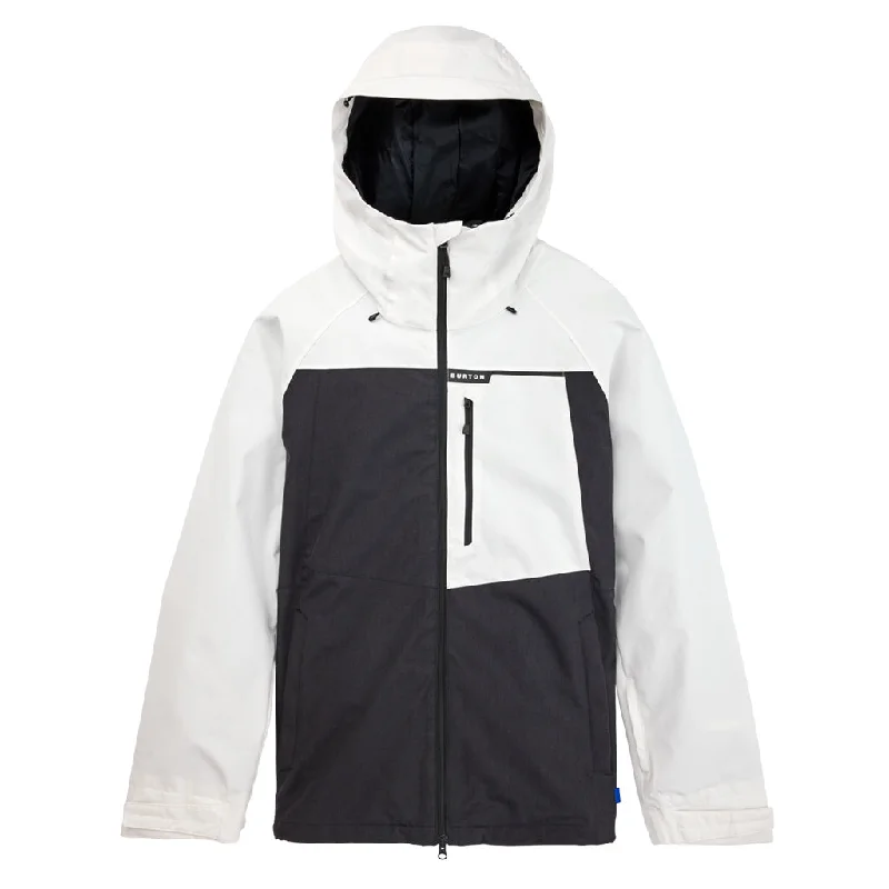 Burton 2024 Lodgepole Jacket - Stout White/True Black