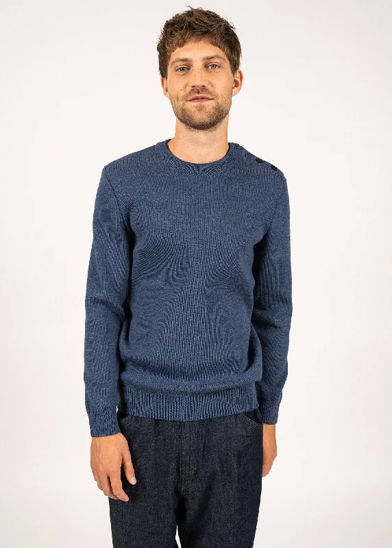 Cancale sailor jumper - regular fit, in pure new wool (JEAN)