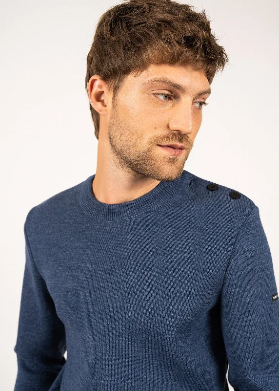 Cancale sailor jumper - regular fit, in pure new wool (JEAN)