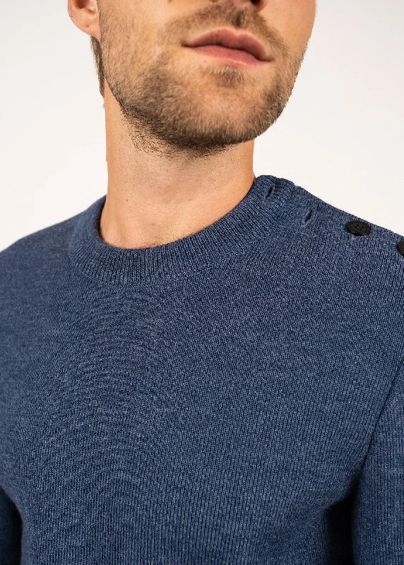 Cancale sailor jumper - regular fit, in pure new wool (JEAN)