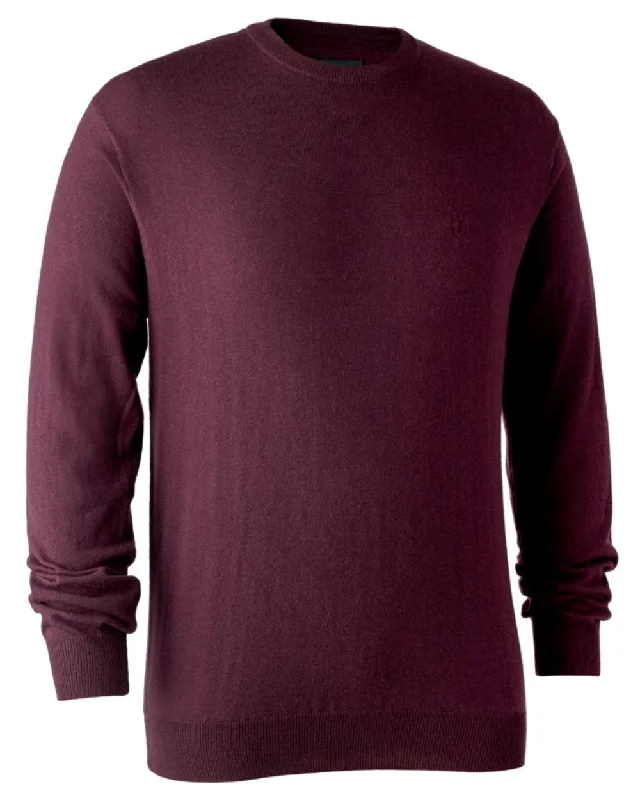 Deerhunter Kingston Knit O-Neck Jumper | Clearance Colours