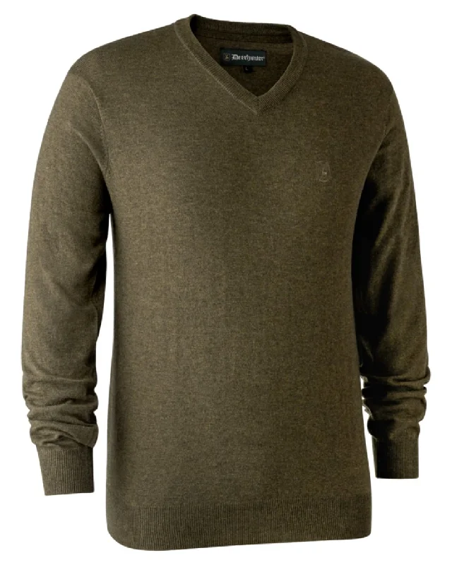 Deerhunter Kingston Knit V-Neck Jumper