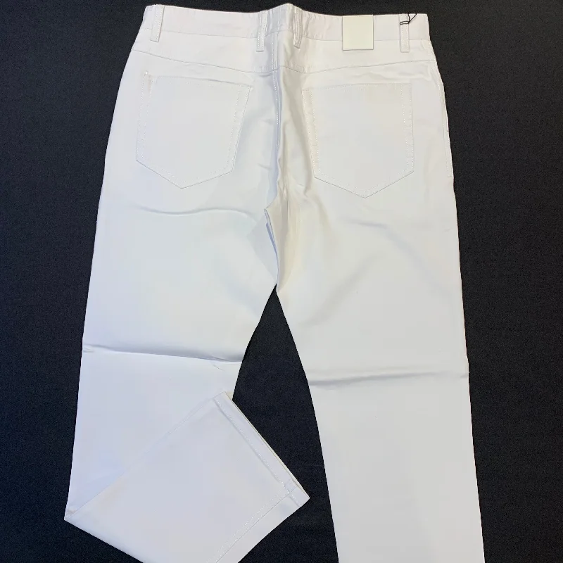 Enzo Albert-5 White High-end Pants