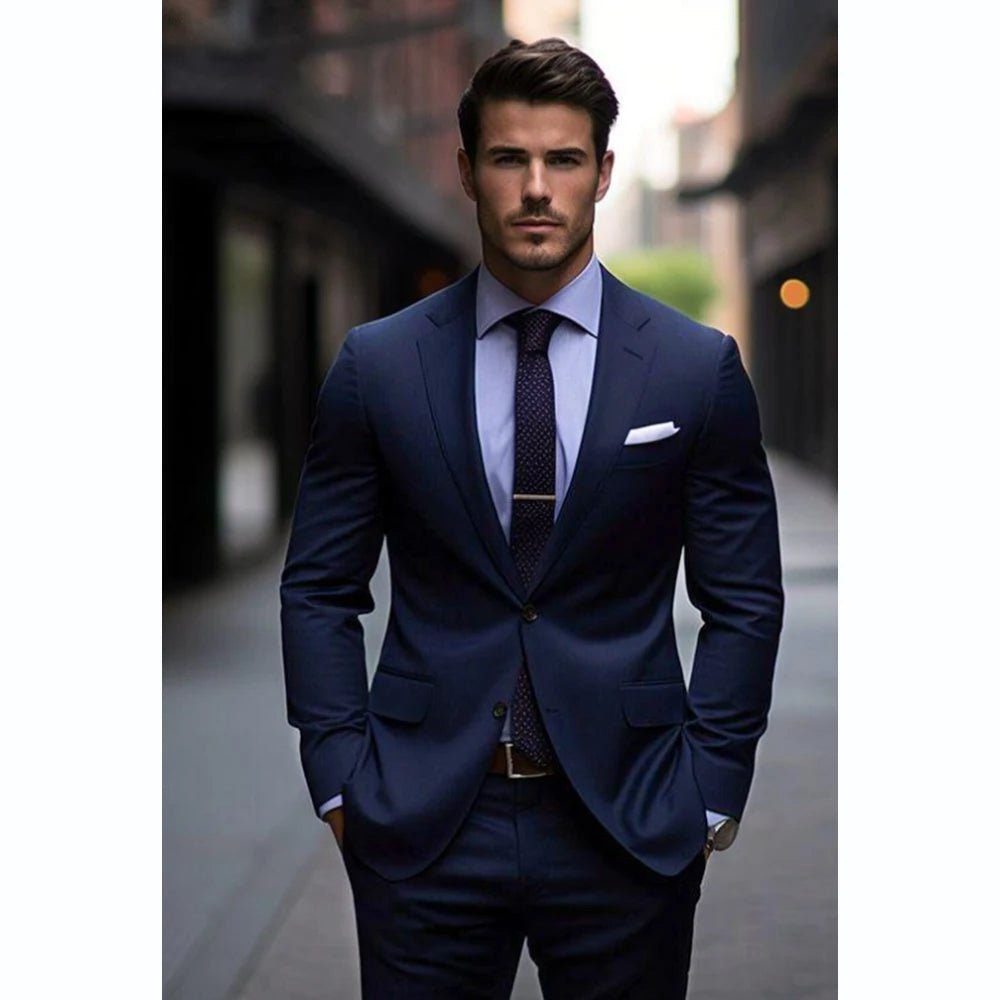 High End Single Breasted Suits for Men Business Outfits