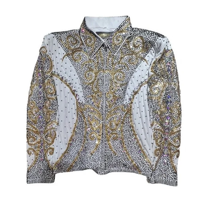 Kashani White Golden Kingdom Hyper Crystal Jacket