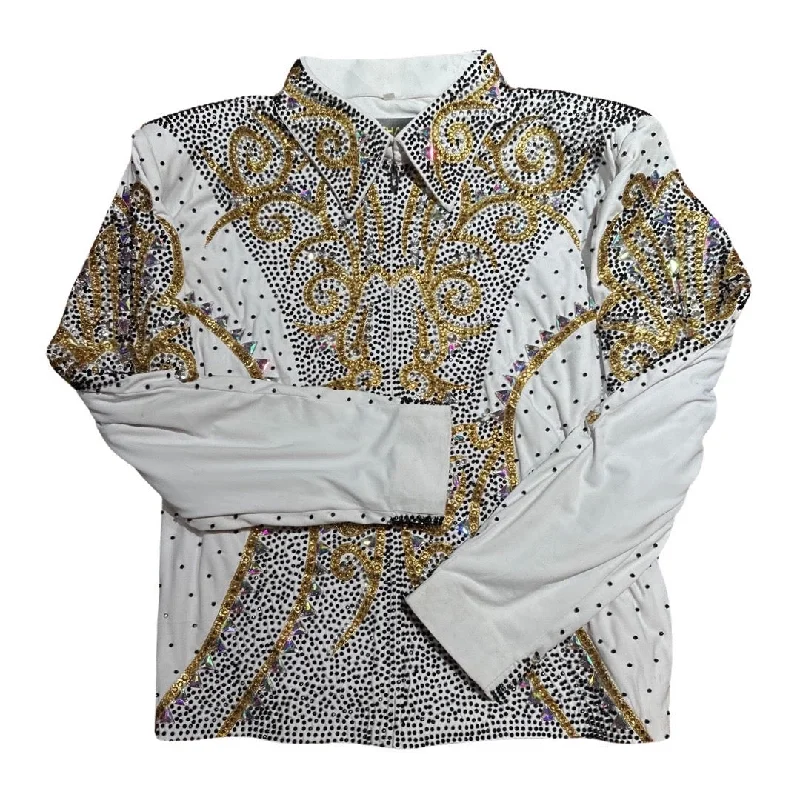 Kashani White Golden Kingdom Hyper Crystal Jacket