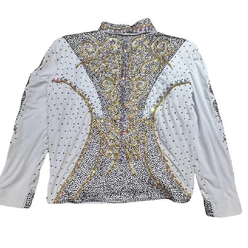 Kashani White Golden Kingdom Hyper Crystal Jacket