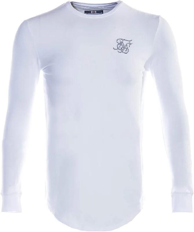 Long Sleeve Gym Tee White