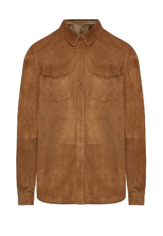 Renzo Suede Leather Overshirt