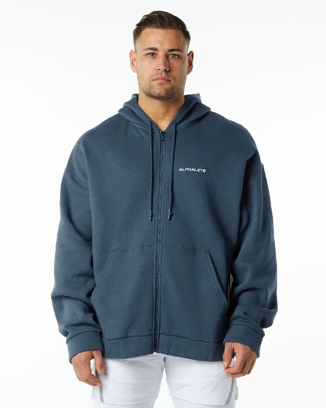 Classic Zip Jacket - Whale Blue