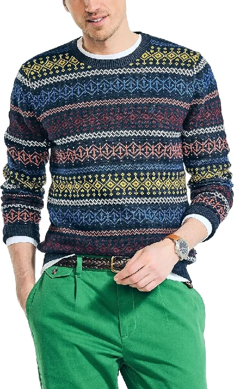 Nautica Men's Fair Isle Crewneck Sweater