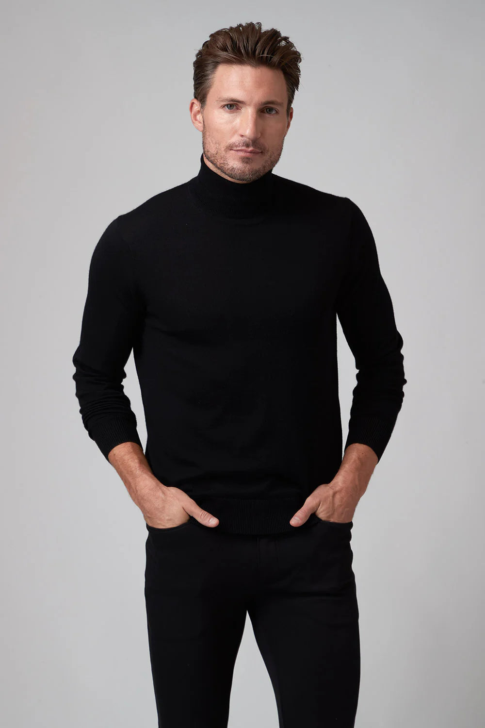 Raffi Percy Turtleneck in Black