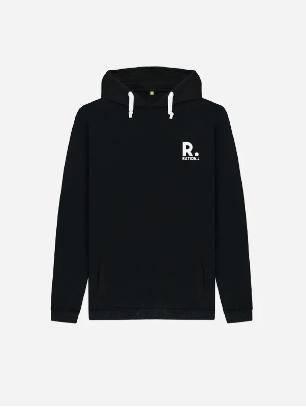 R Kind Men's Organic Cotton Hoodie | Black