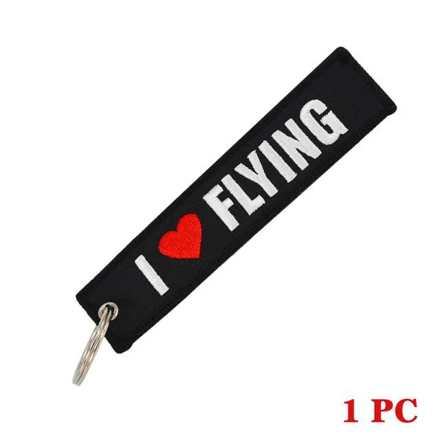 REMOVE BEFORE FLIGHT Novelty Keychain Launch Key Chain Bijoux Keychains for Motorcycles and Cars Key Tag New Embroidery Key Fobs