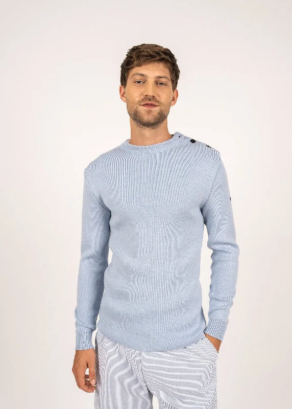 Rochefort sailor jumper - slim fit, in merino wool (CIEL CHINE)