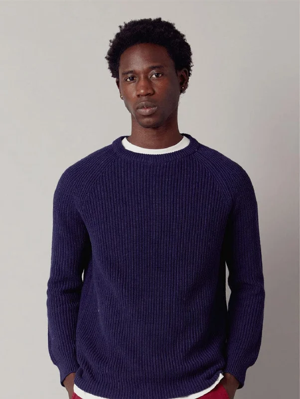 Sergio Men's Organic Cotton Jumper | Navy