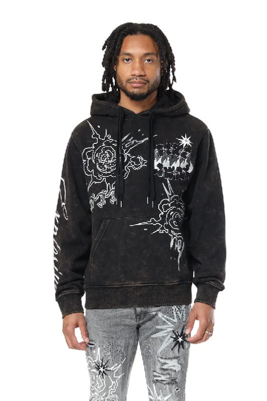 Smoke Rise Men's Rhinestone Dystopia Hoodie