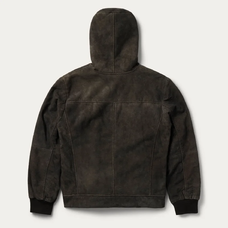 Suede Hooded Jacket