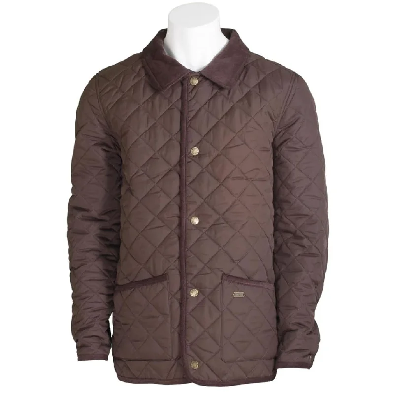 Toggi Kendal Men's Classic Quilted Jacket Chocolate