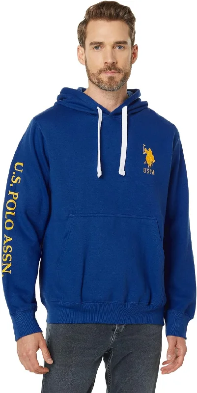 U.S. Polo Assn. Popover Fleece Hoodie With Print