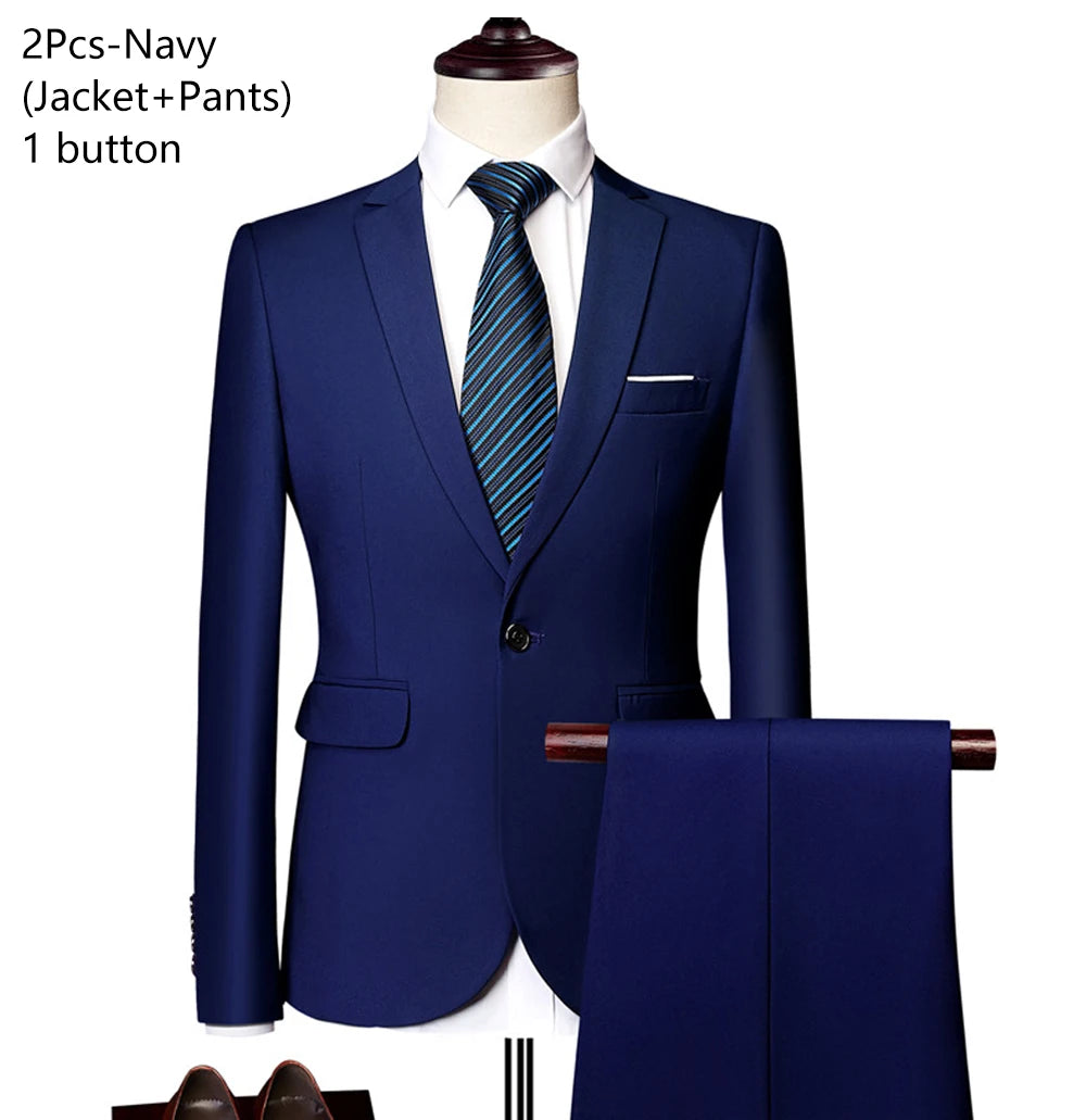 Navy 2-piece suit / S (40-45KG)