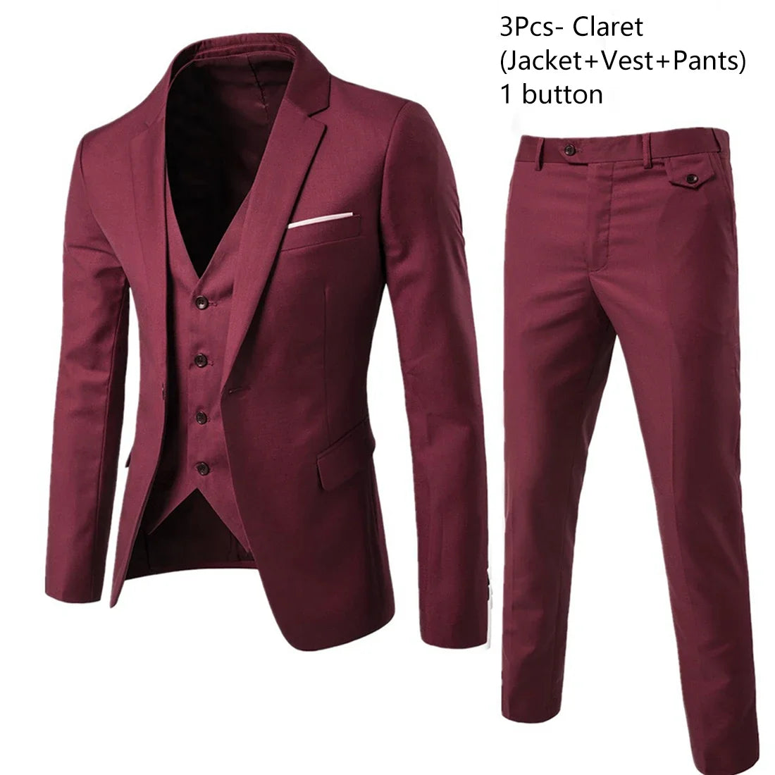 Claret 3-piece suit / S (40-45KG)