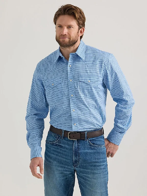 MENS 20X TWO POCKET SKY BLUE SHIRT