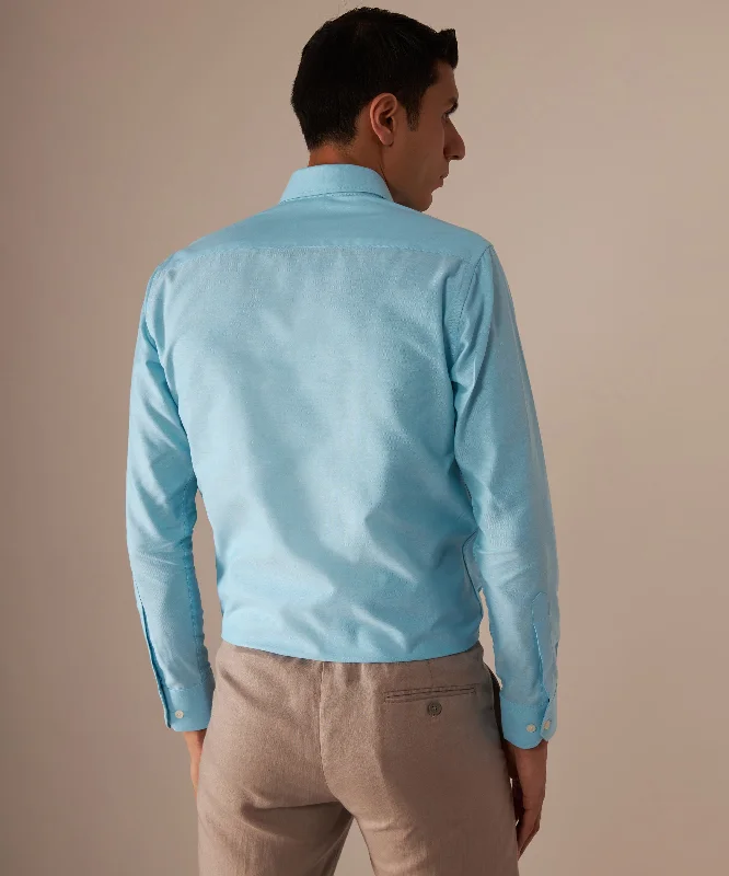 Aqua Oxford Shirt