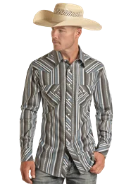 MENS PANHANDLE STRIPED SHIRT