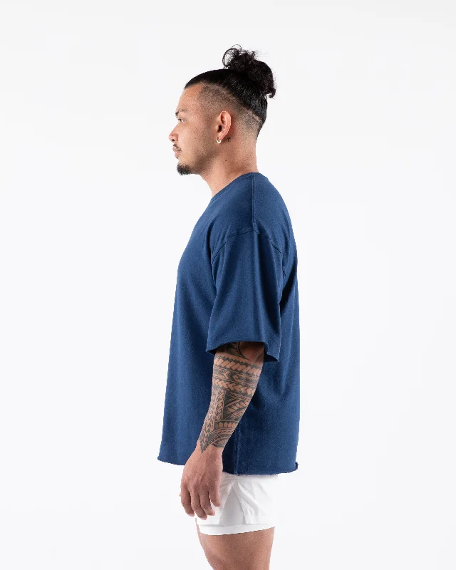 Three Pillar Terry Tee - Denim