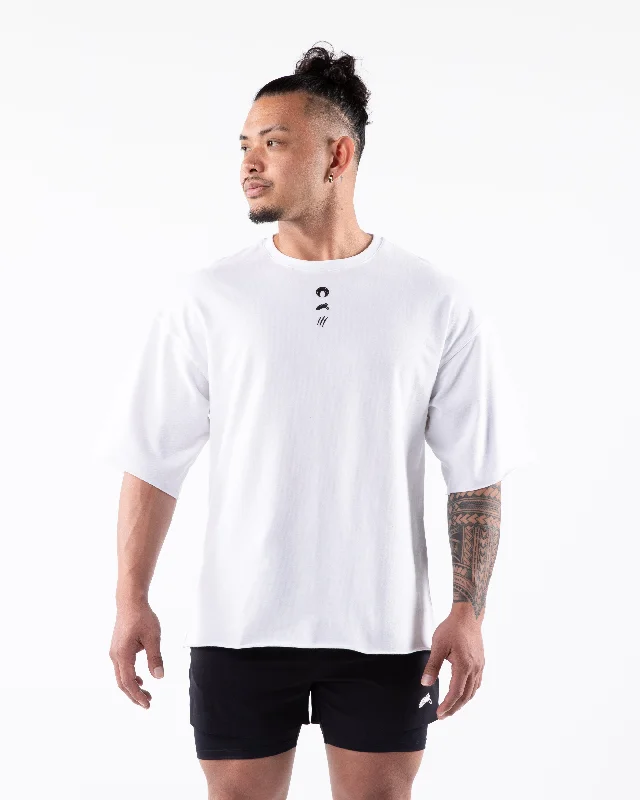 Three Pillar Terry Tee - White