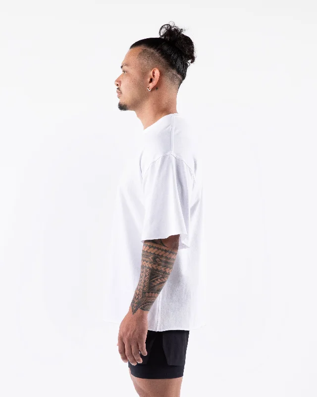 Three Pillar Terry Tee - White