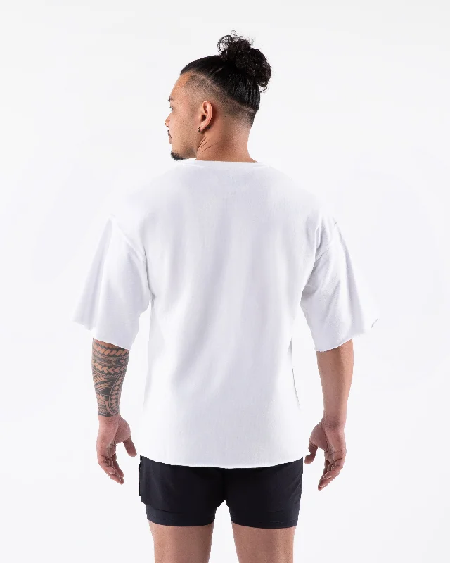 Three Pillar Terry Tee - White