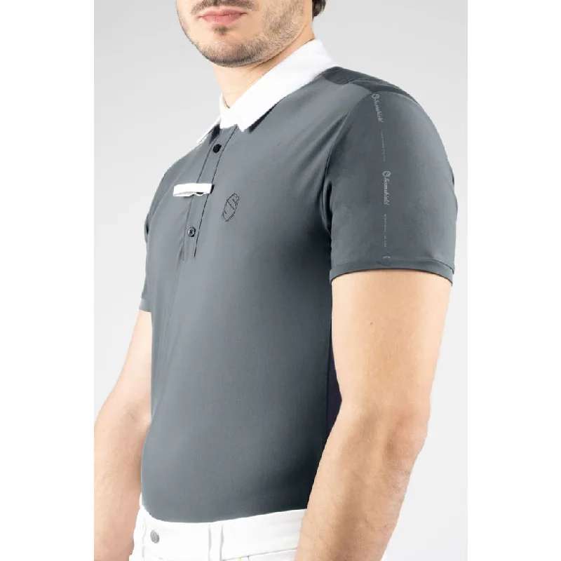 Samshield Men's Short Sleeved Competition Shirt Christophe Grey/Anthracite