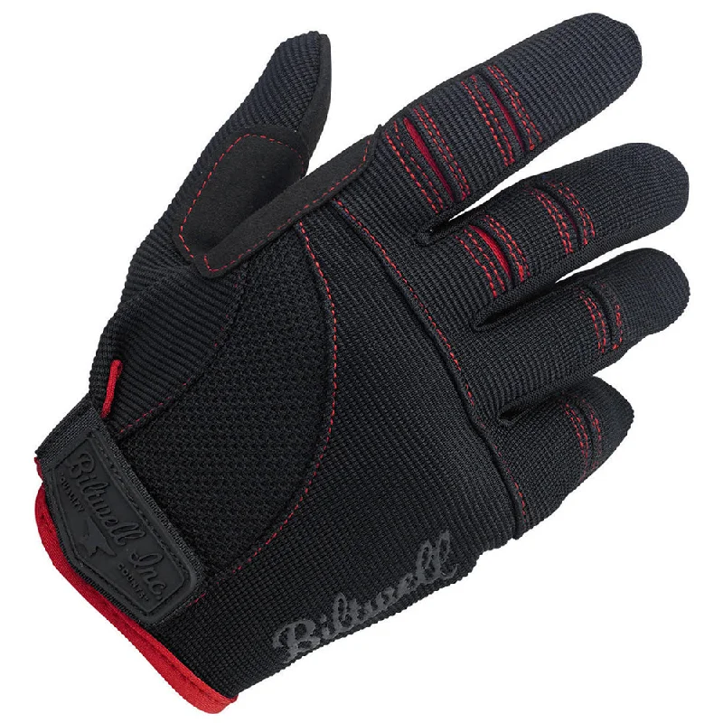 BILTWELL BILTWELL MOTO TEXTILE GLOVE [BLACK/RED]