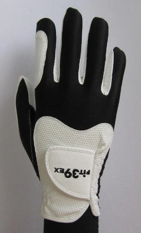 FIT39 Golf Glove - Black/White (Right-Hand)