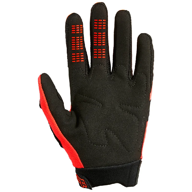 FOX YOUTH DIRTPAW GLOVES [FLO RED]