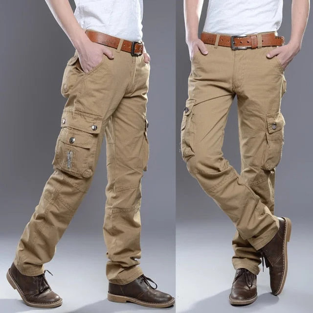 Pocket zipper khaki / 28