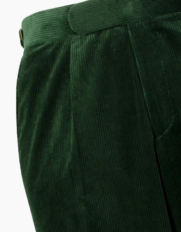 Evans Forest Green Corduroy Trouser