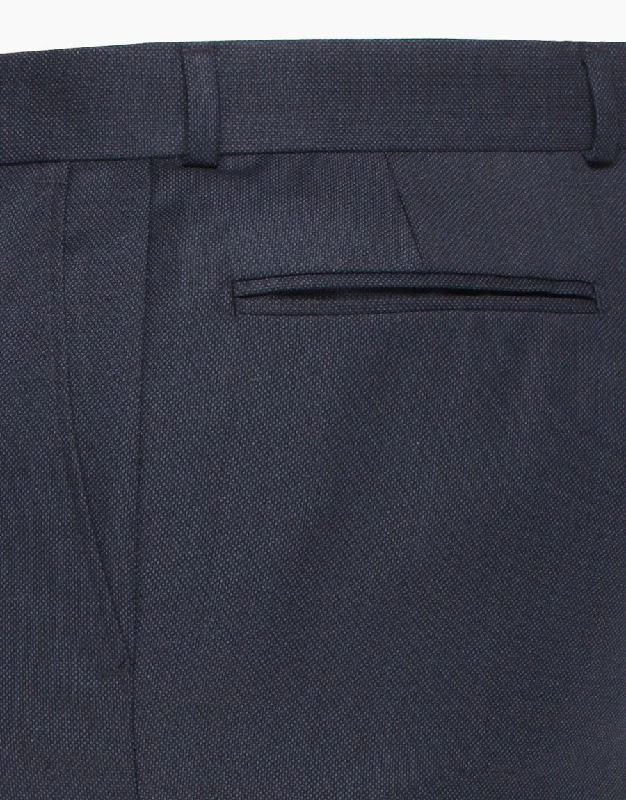 Hollywood Navy Birdseye Suit Trouser