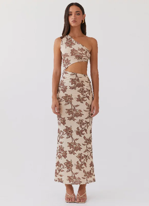 Shadows In The Sun Mesh Maxi Dress - Hazel Bloom