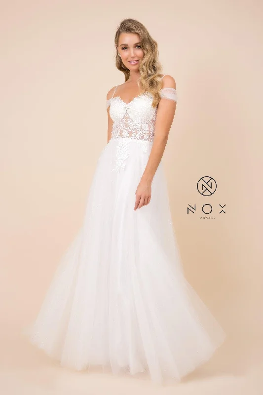 Long Wedding Gown Formal White